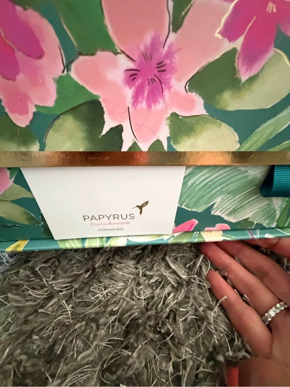 Papyrus Tropical Storage Boxes - Set of 2
